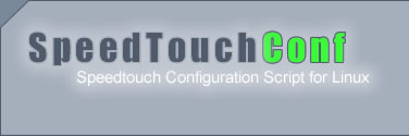 SpeedTouchConf - The Speedtouch Configuration script for Linux